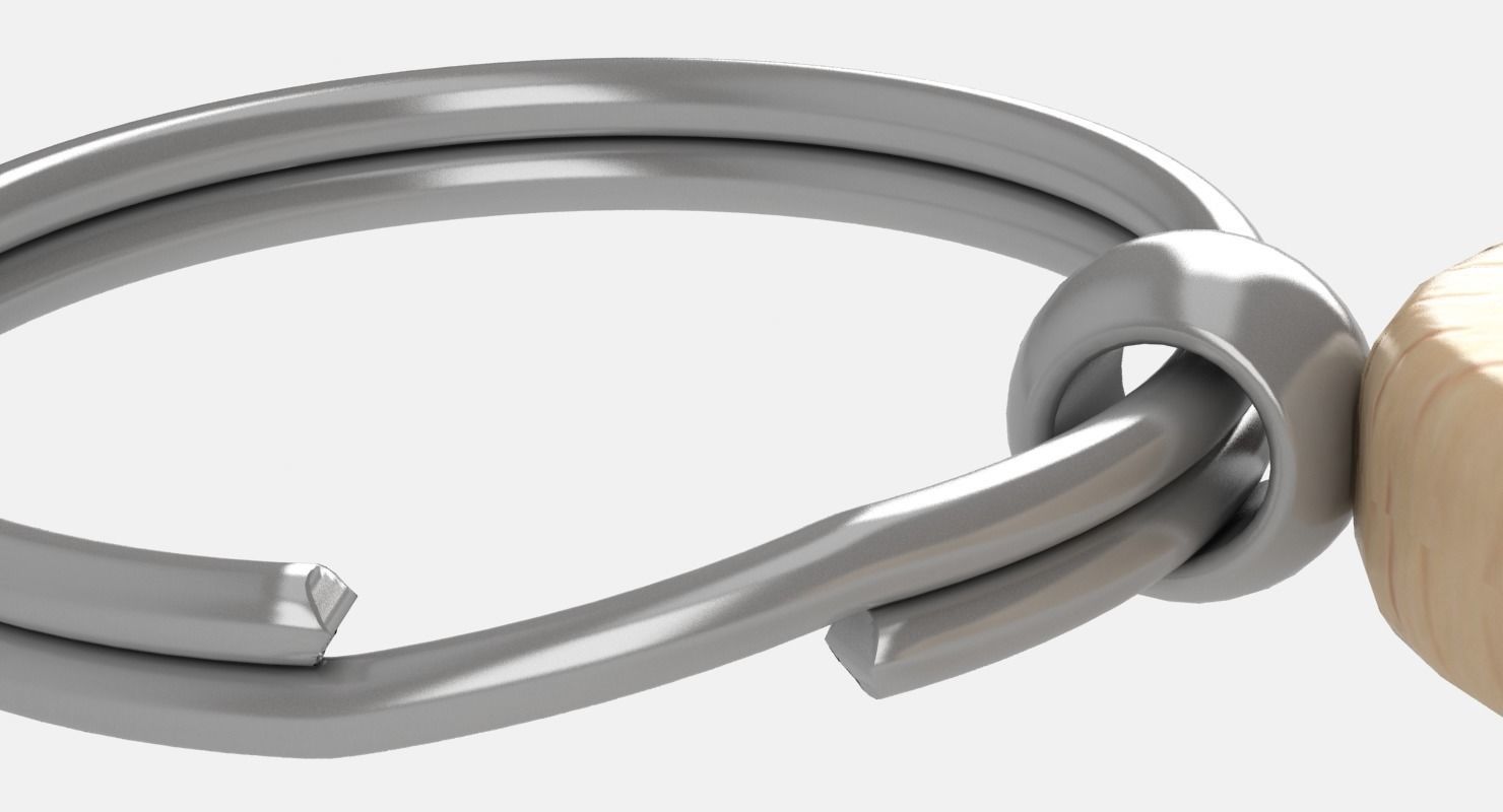 Key Chain Heart 3D model_2