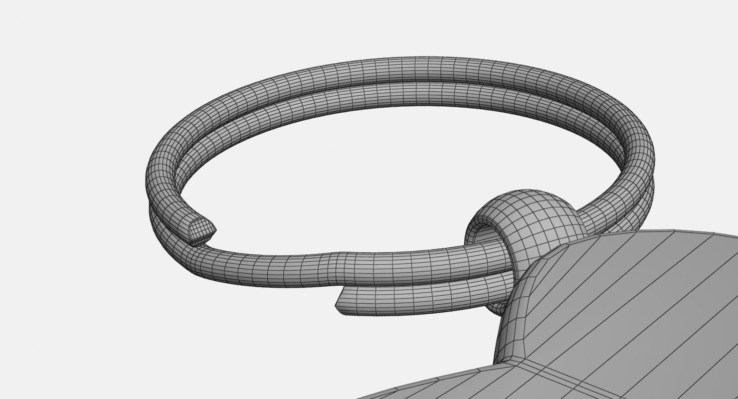 Key Chain Heart 3D model_13