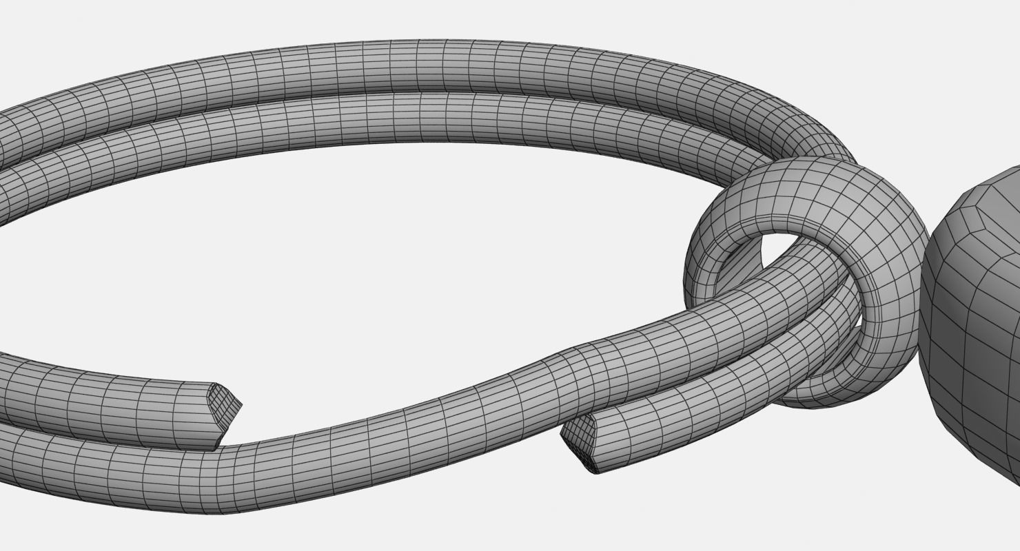 Key Chain Heart 3D model_12