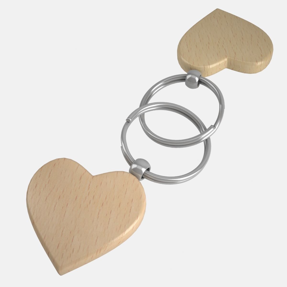 Key Chain Heart 3D model_0