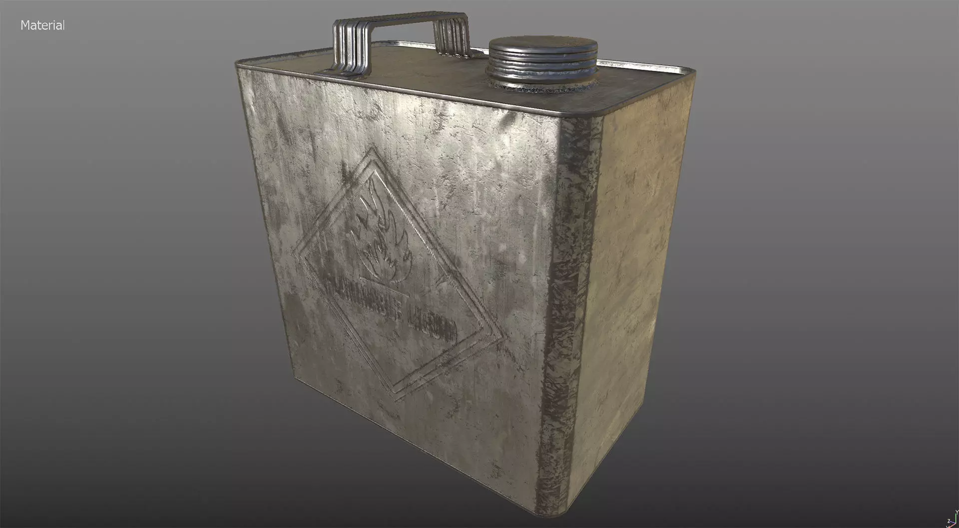 Oil Canister 04 PBR Low-poly 3D model