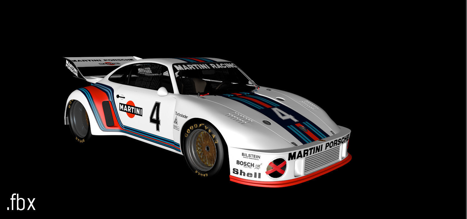 Porsche 935 Baby 1976  3D model_11