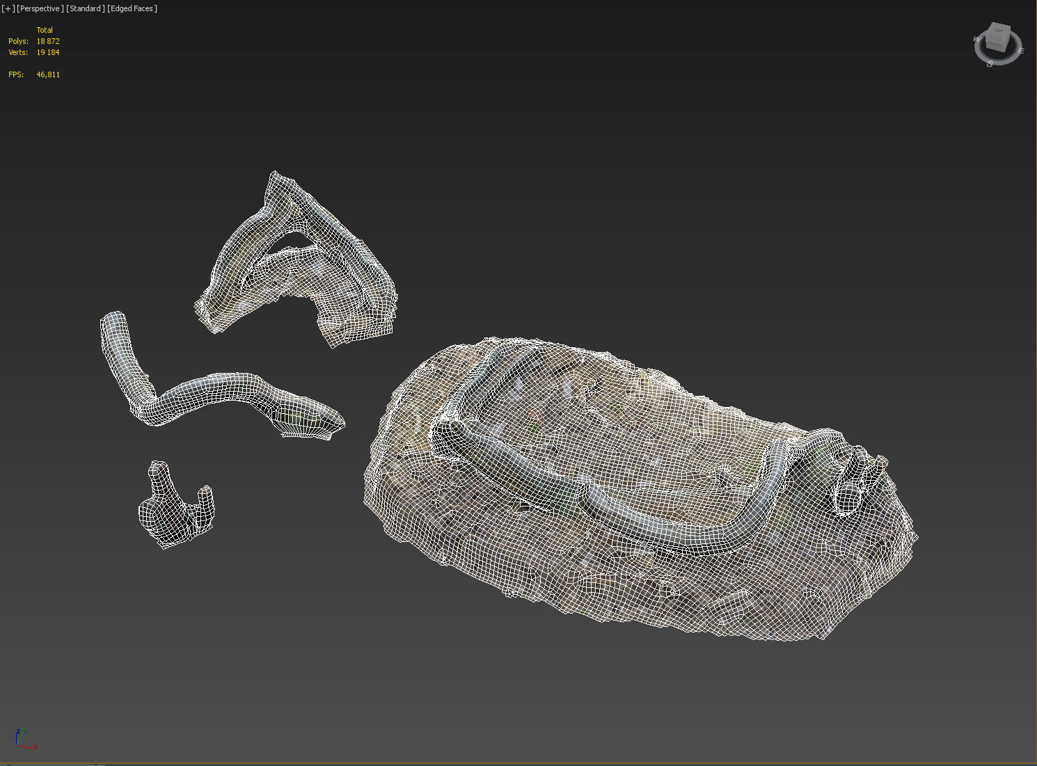 3d scanned nature forest stuff 005 Low-poly 3D model_3