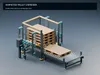 Animated Pallet Dispenser - Editable Magazine Cycle 3D model animated ...