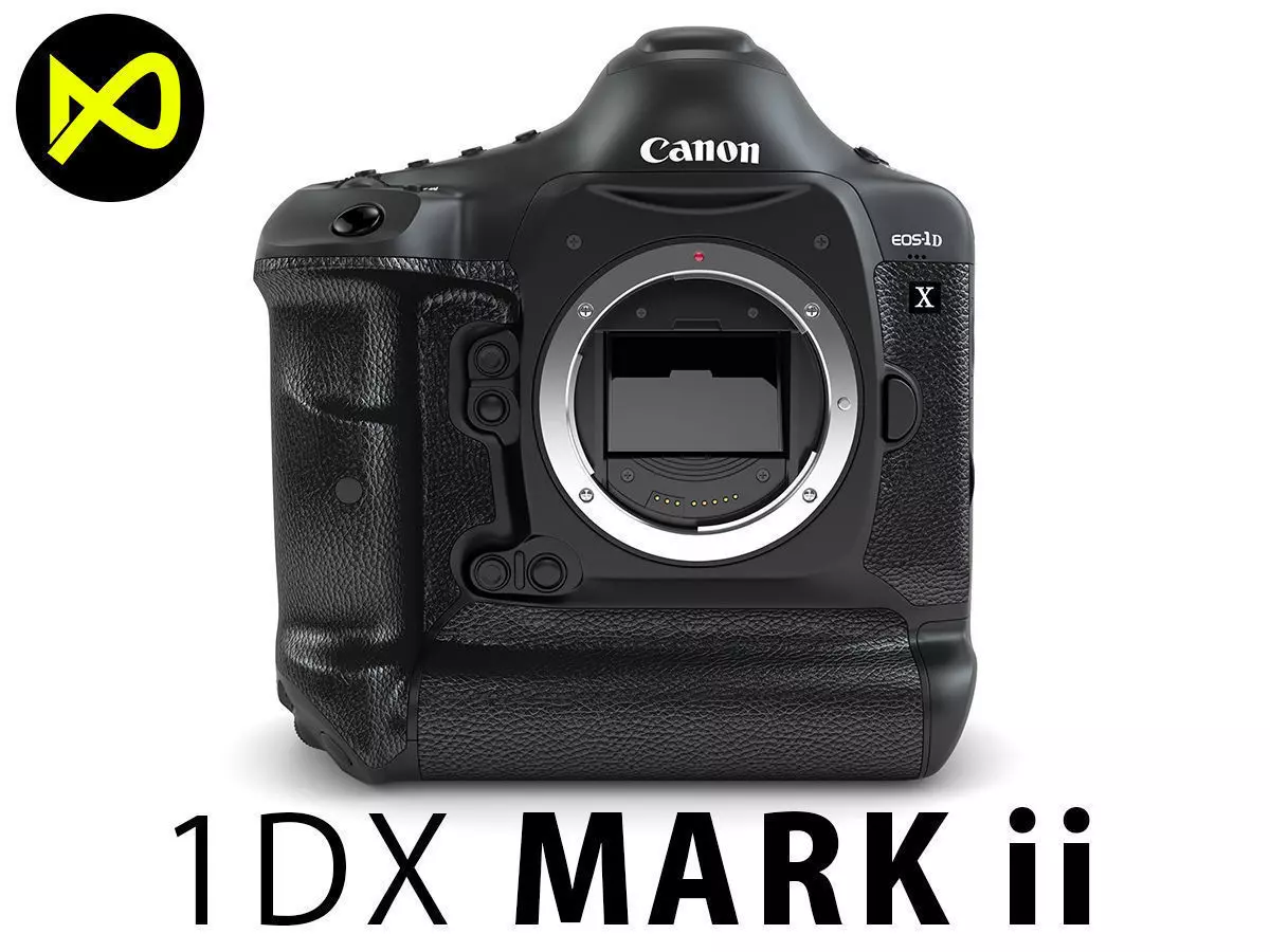 Canon EOS-1D X Mark II DSLR Camera Body Only 3D model_0