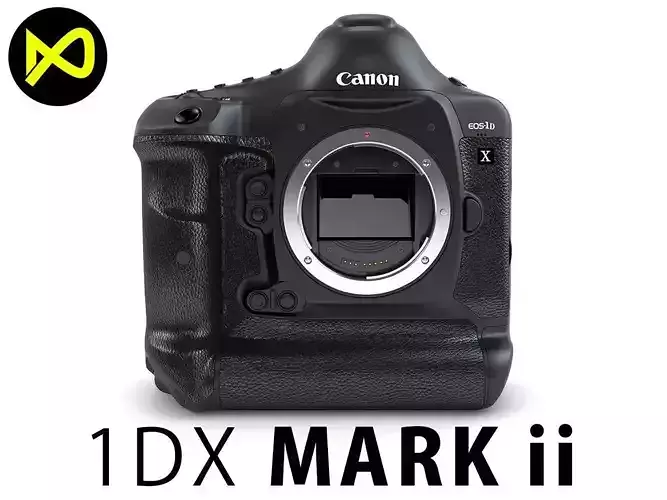 Canon EOS-1D X Mark II DSLR Camera Body Only 3D model