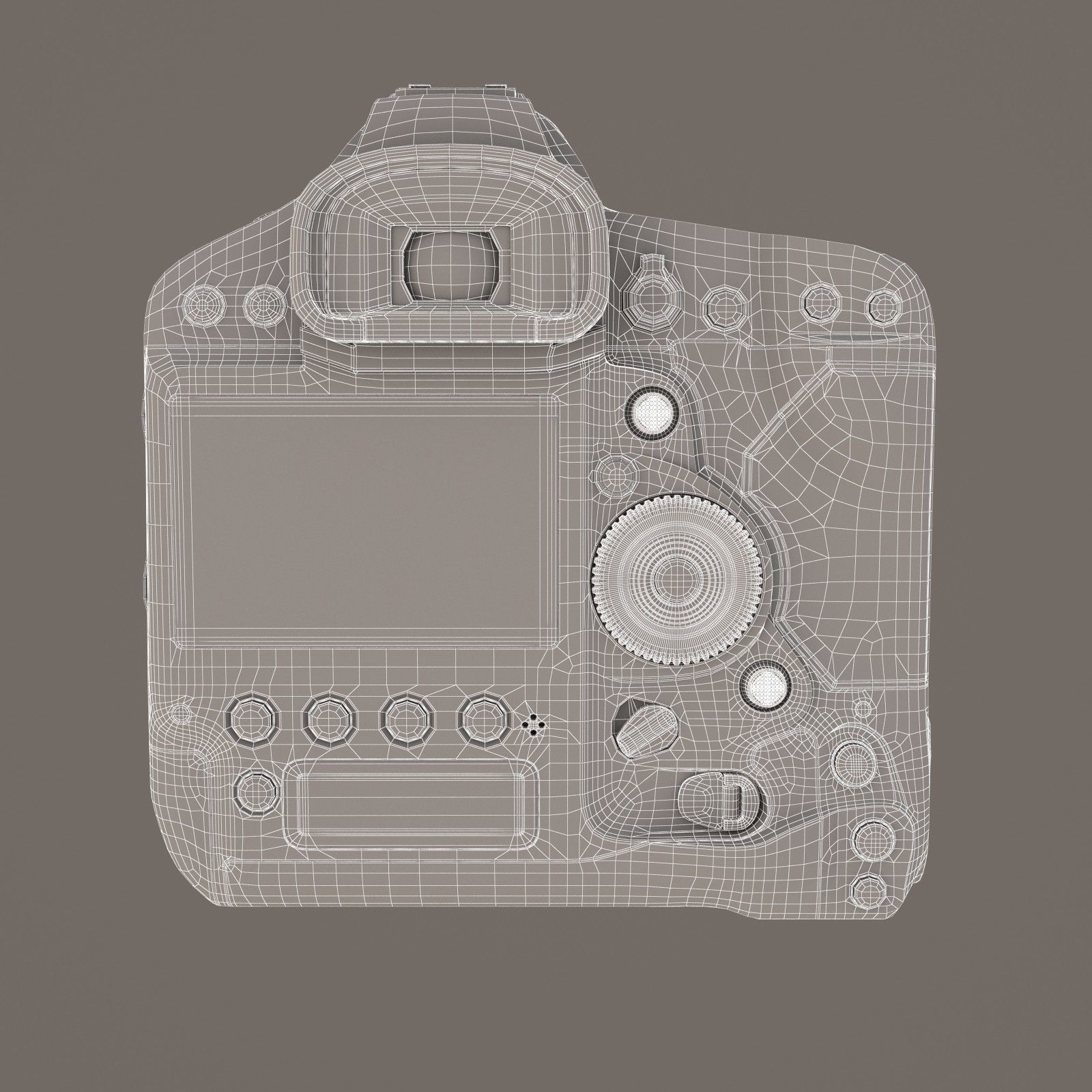 Canon EOS-1D X Mark II DSLR Camera Body Only 3D model_12