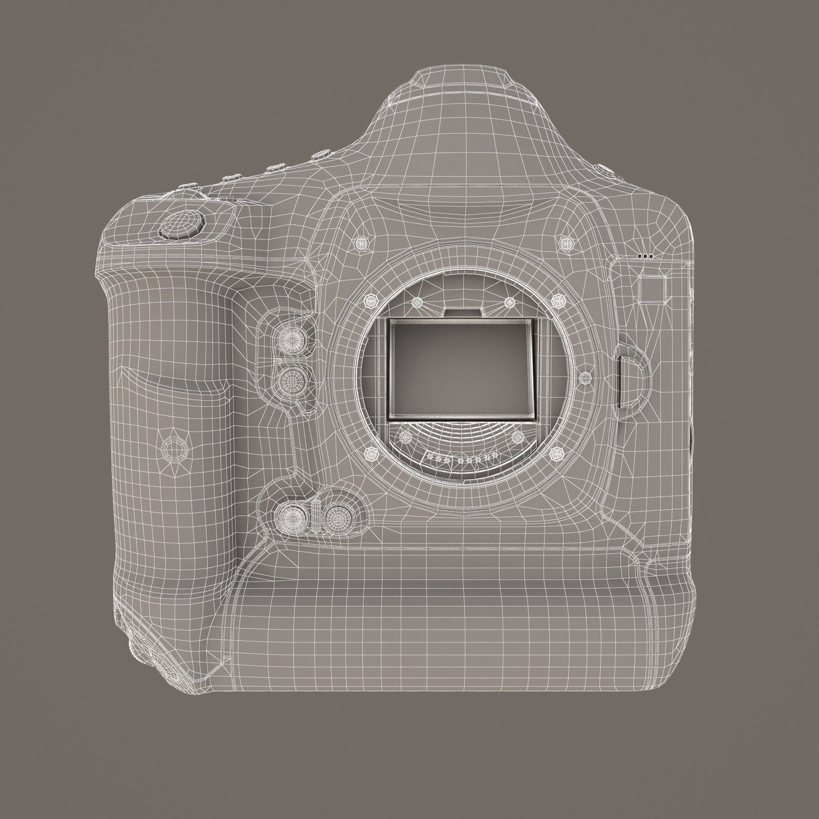 Canon EOS-1D X Mark II DSLR Camera Body Only 3D model_11