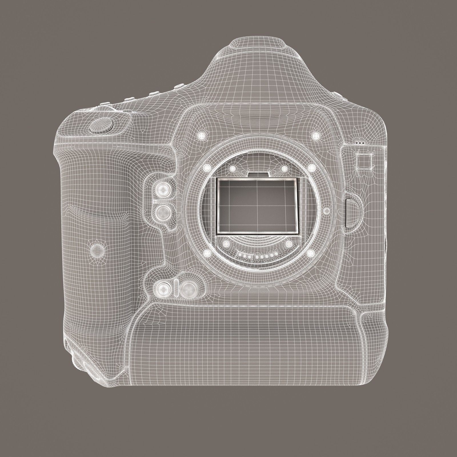 Canon EOS-1D X Mark II DSLR Camera Body Only 3D model_13