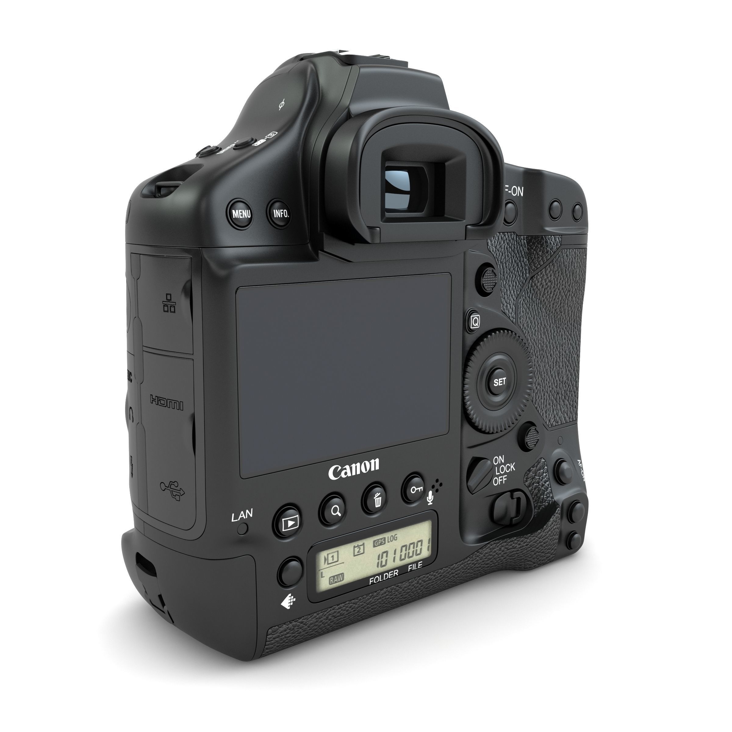 Canon EOS-1D X Mark II DSLR Camera Body Only 3D model_4