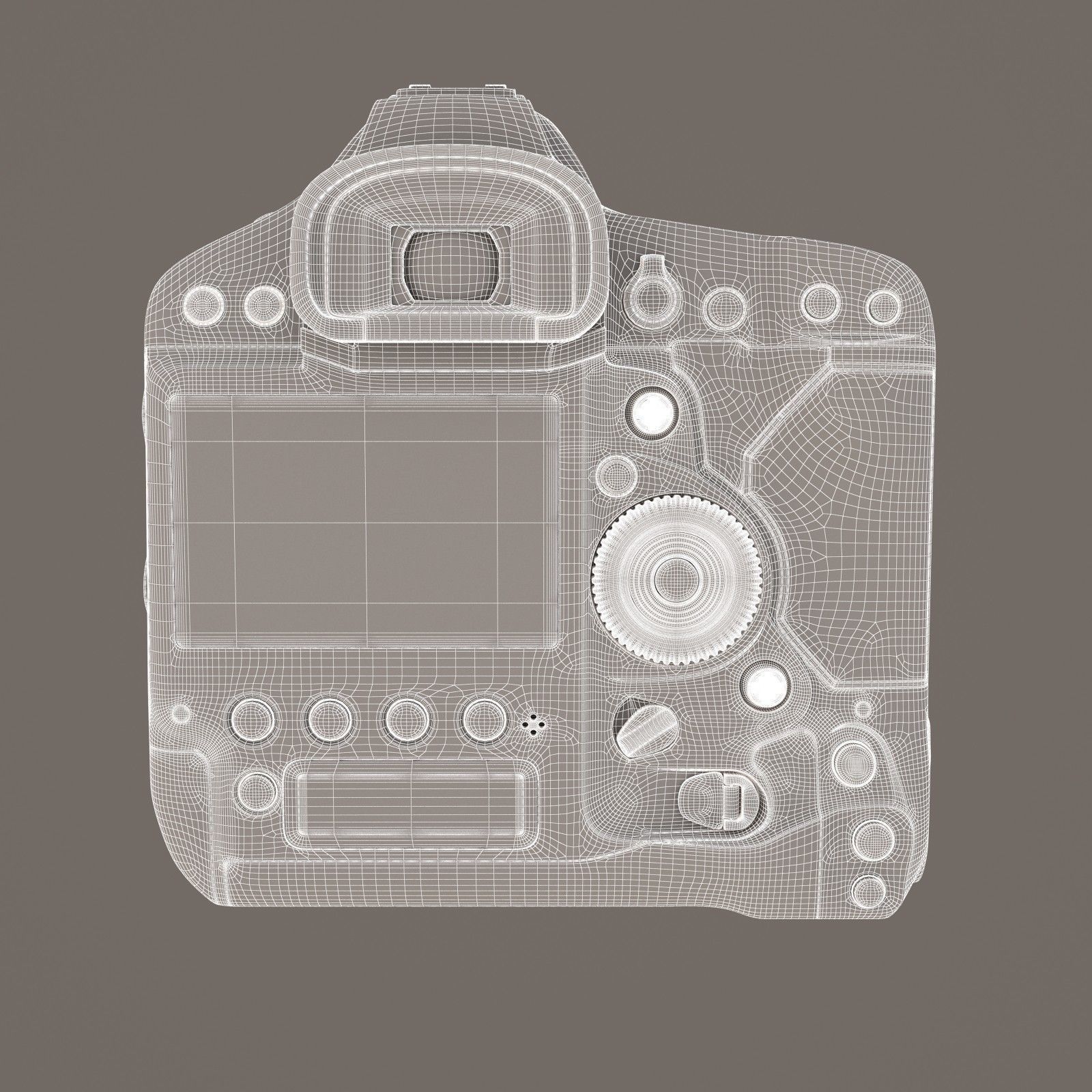 Canon EOS-1D X Mark II DSLR Camera Body Only 3D model_17