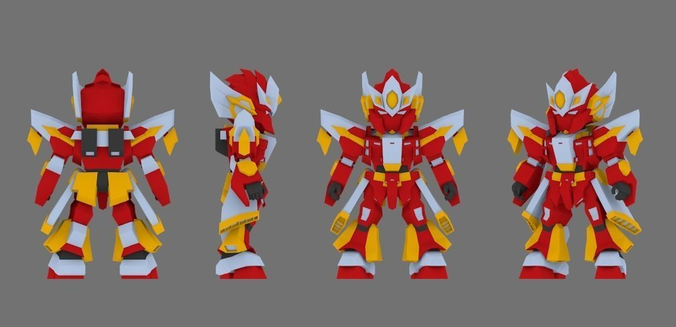Super Mecha 10 - Geen of Code Name G33N - 3D Print Ready 3D print model