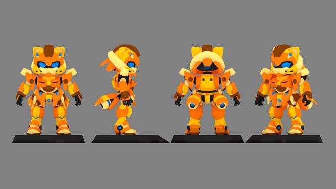 Super Mecha 11 - Casserra of Code Name C43R4 - 3D Print Ready 3D print model