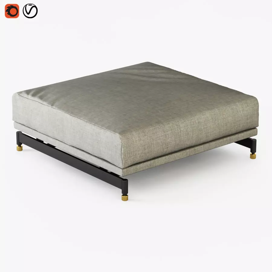 Pouf Ditre St Germain 3D model_0