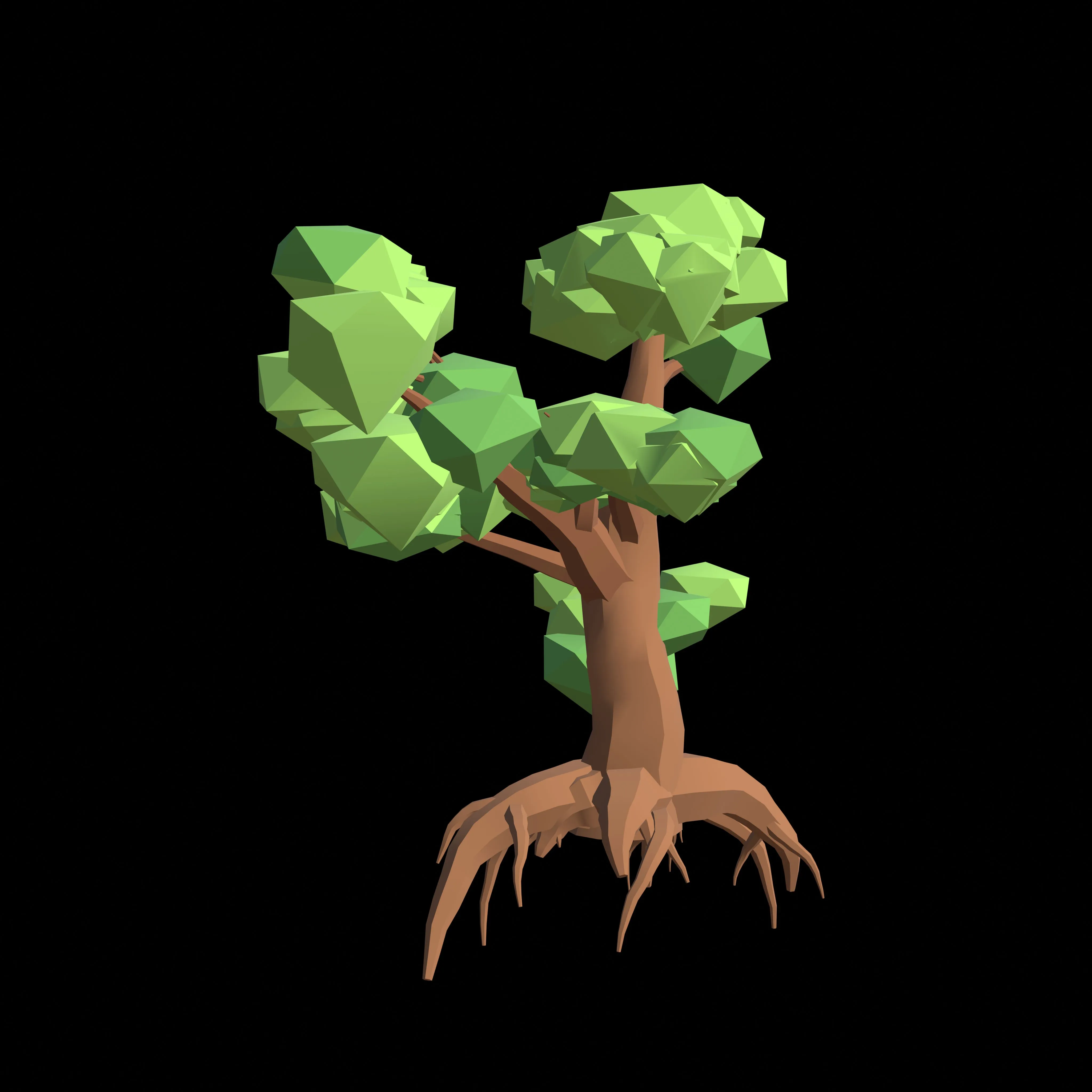Low Poly Tree Series 1 Blender 3D Model 3D model