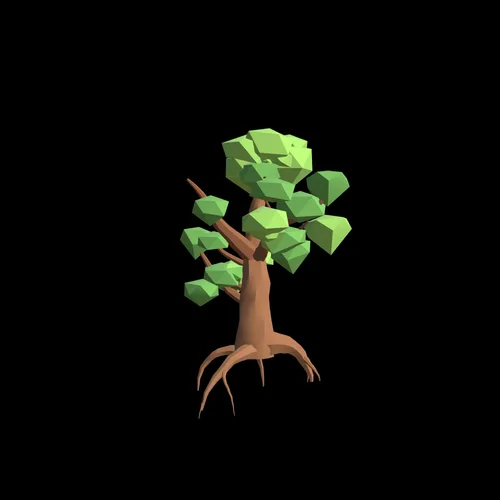 Low Poly Tree Series 2 Blender 3D Model
