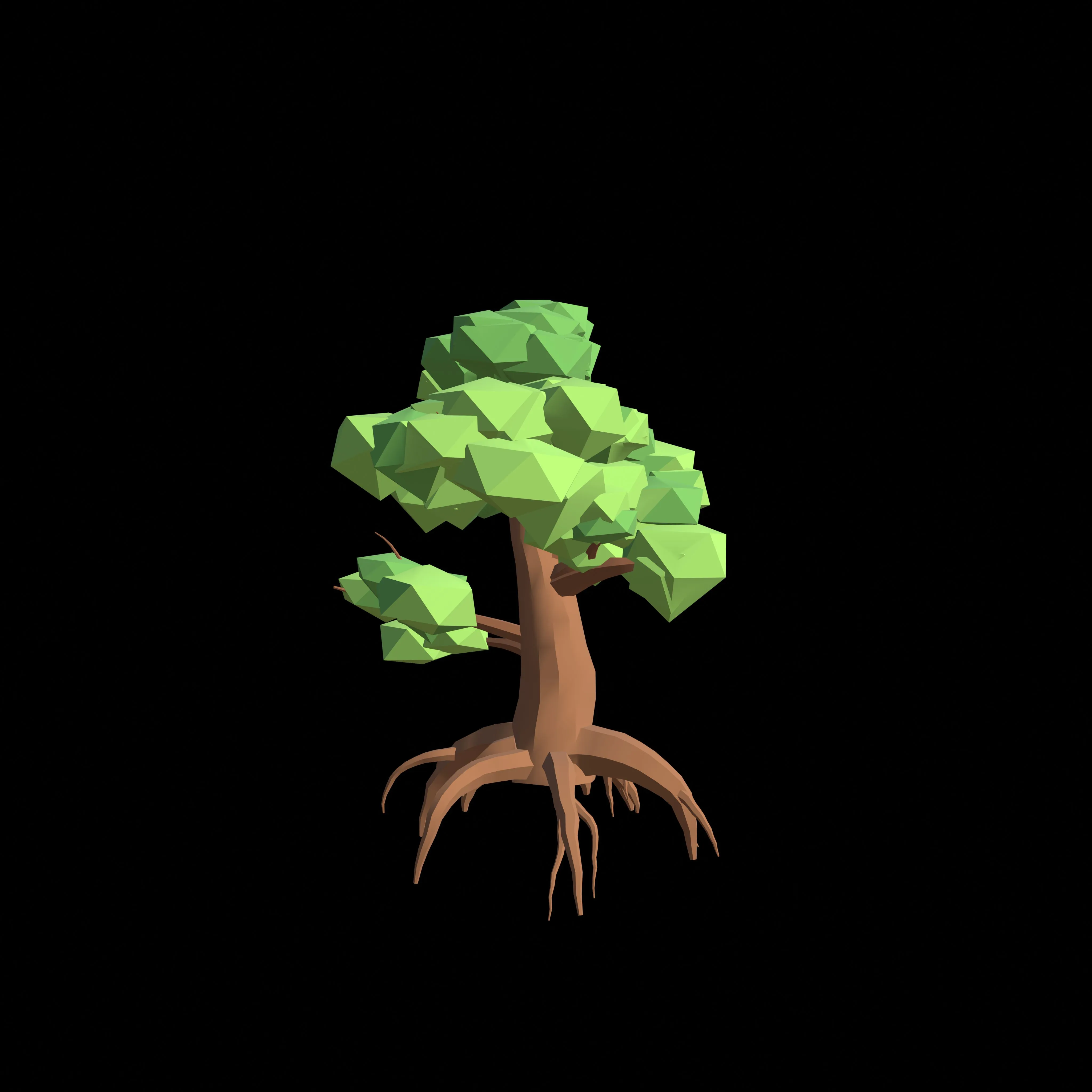 Low Poly Tree Series 3 Blender 3D Model 3D model