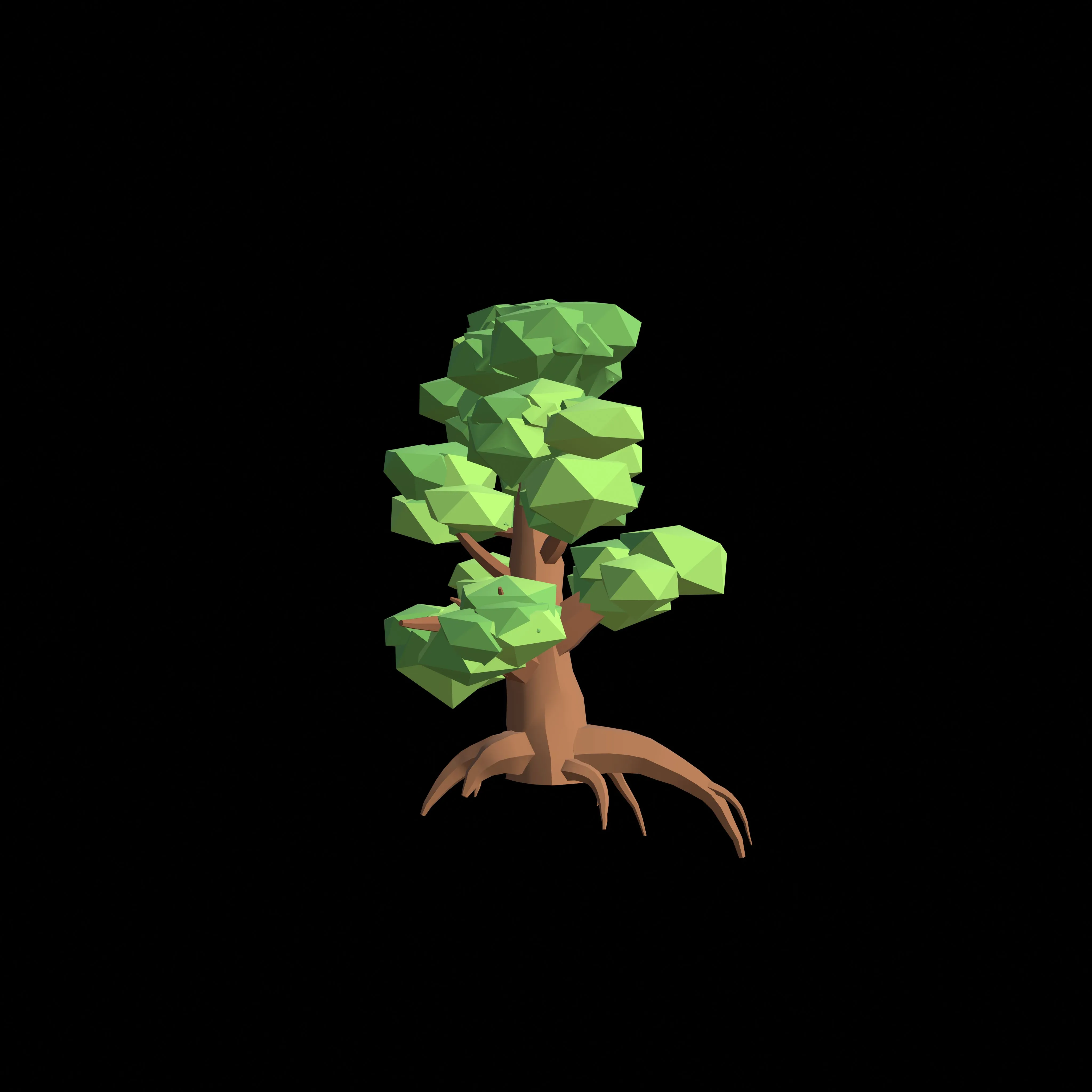 Low Poly Tree Series 4 Blender 3D Model 3D model