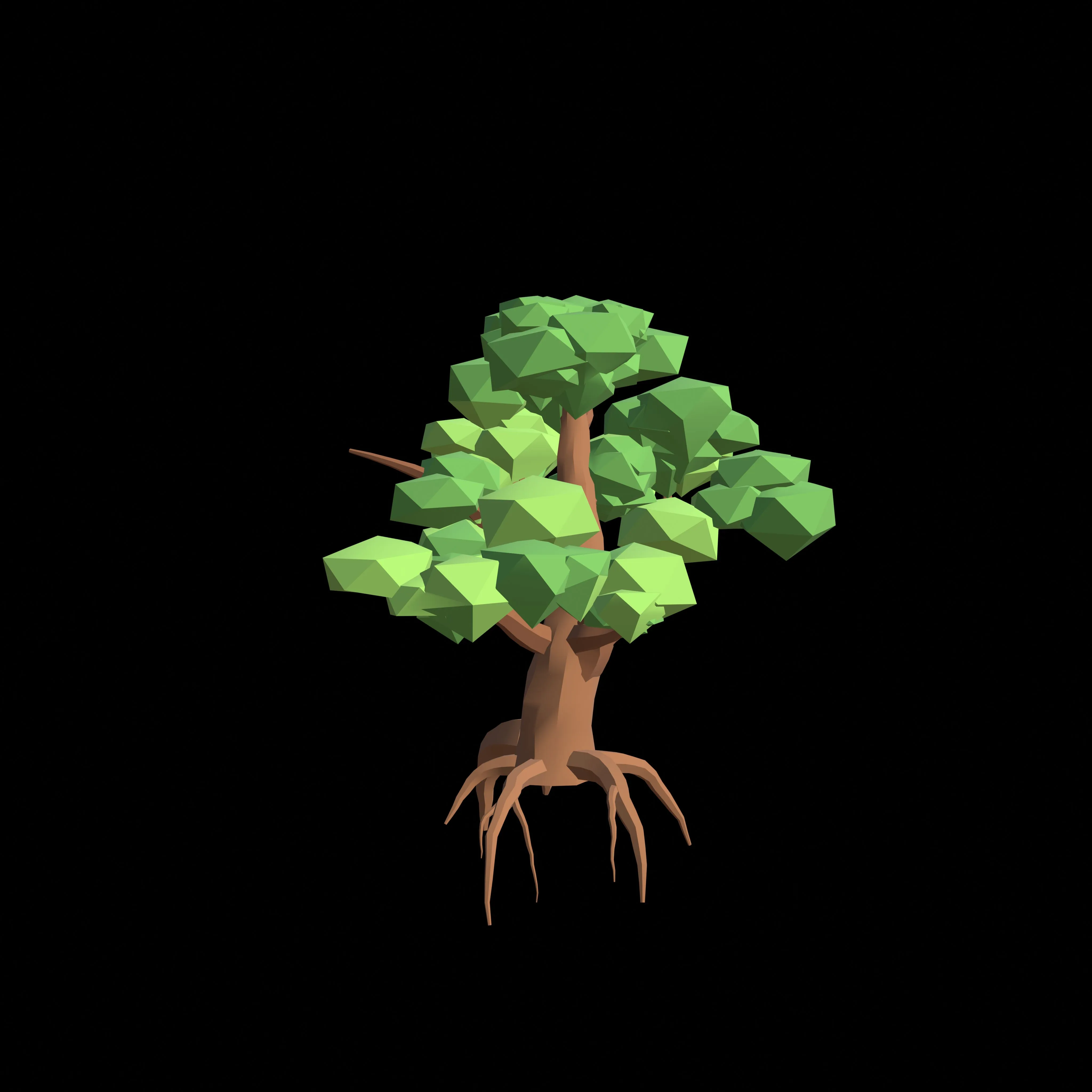 Low Poly Tree Series 5 Blender 3D Model 3D model