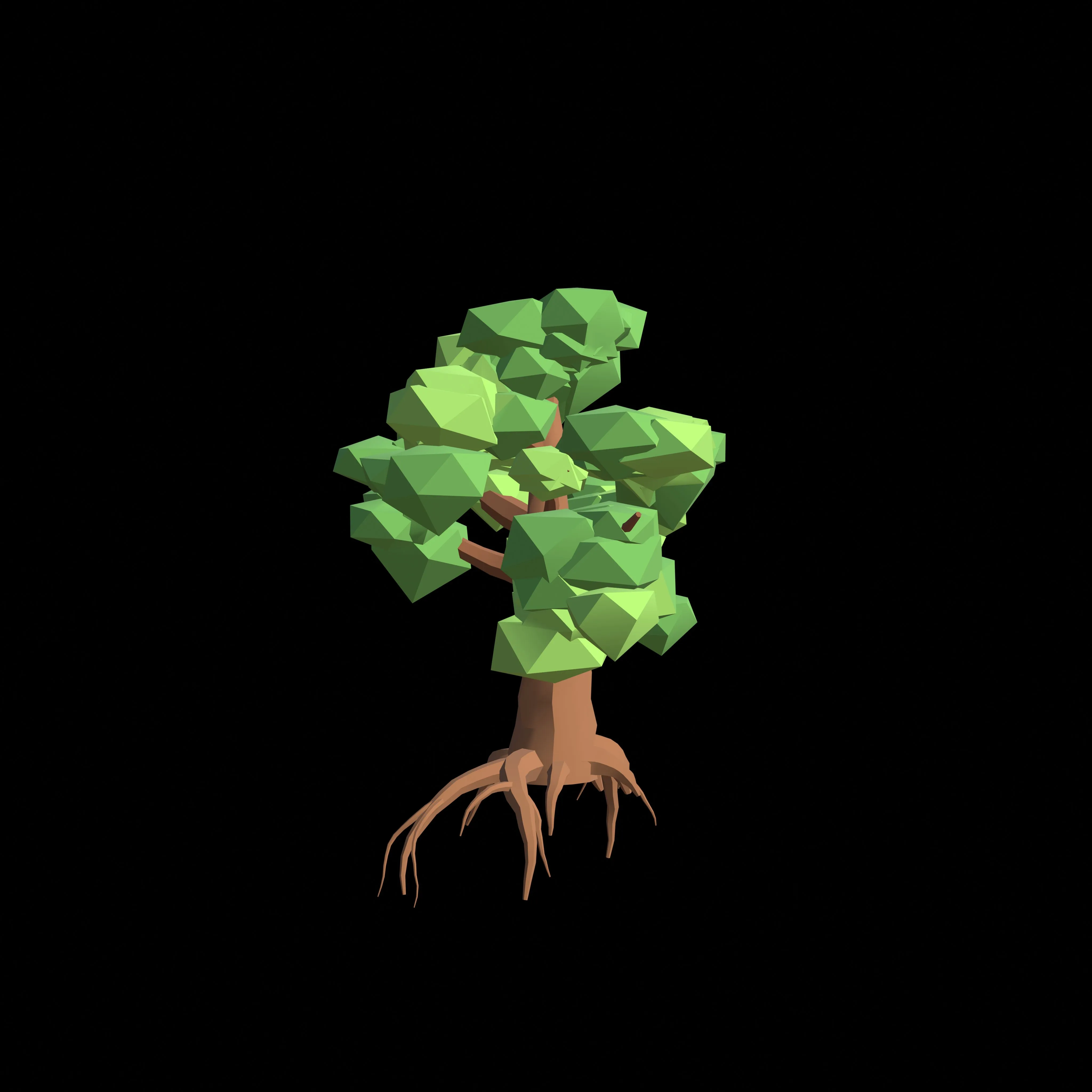 Low Poly Tree Series 8 Blender 3D Model Free 3D model