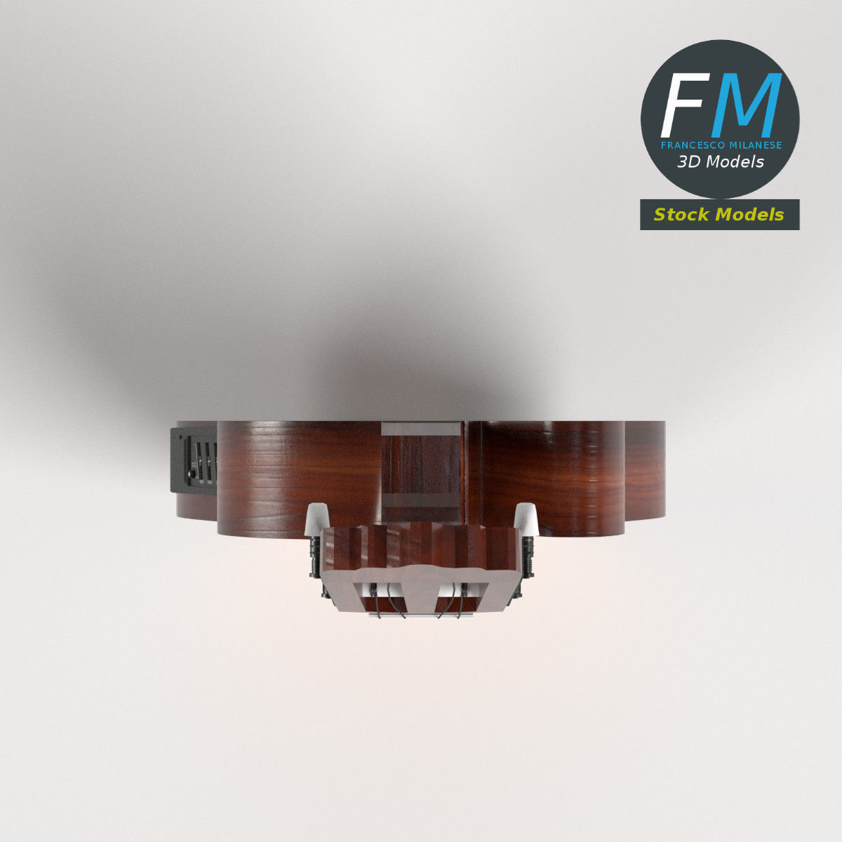 Acoustic Bass Guitar 3D model_6