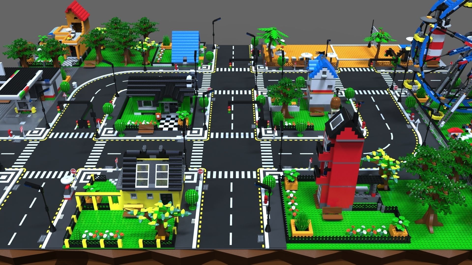 Lego City game  3D model_8
