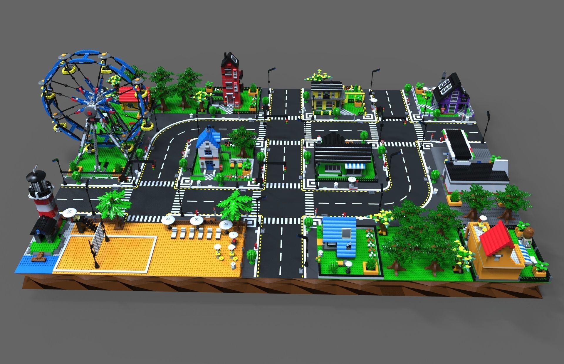 Lego City game  3D model_4