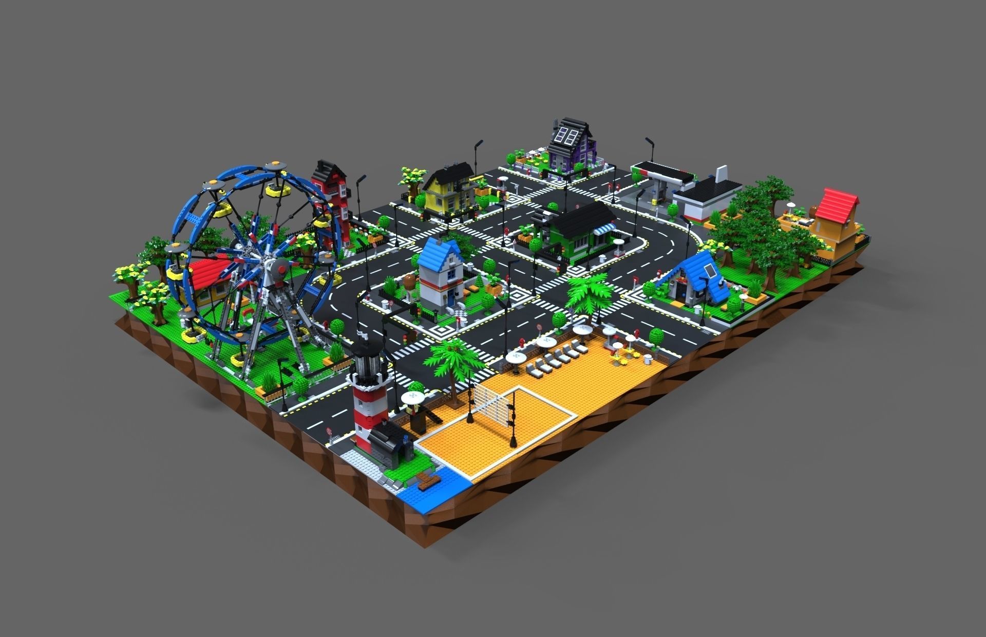 Lego City game  3D model_7