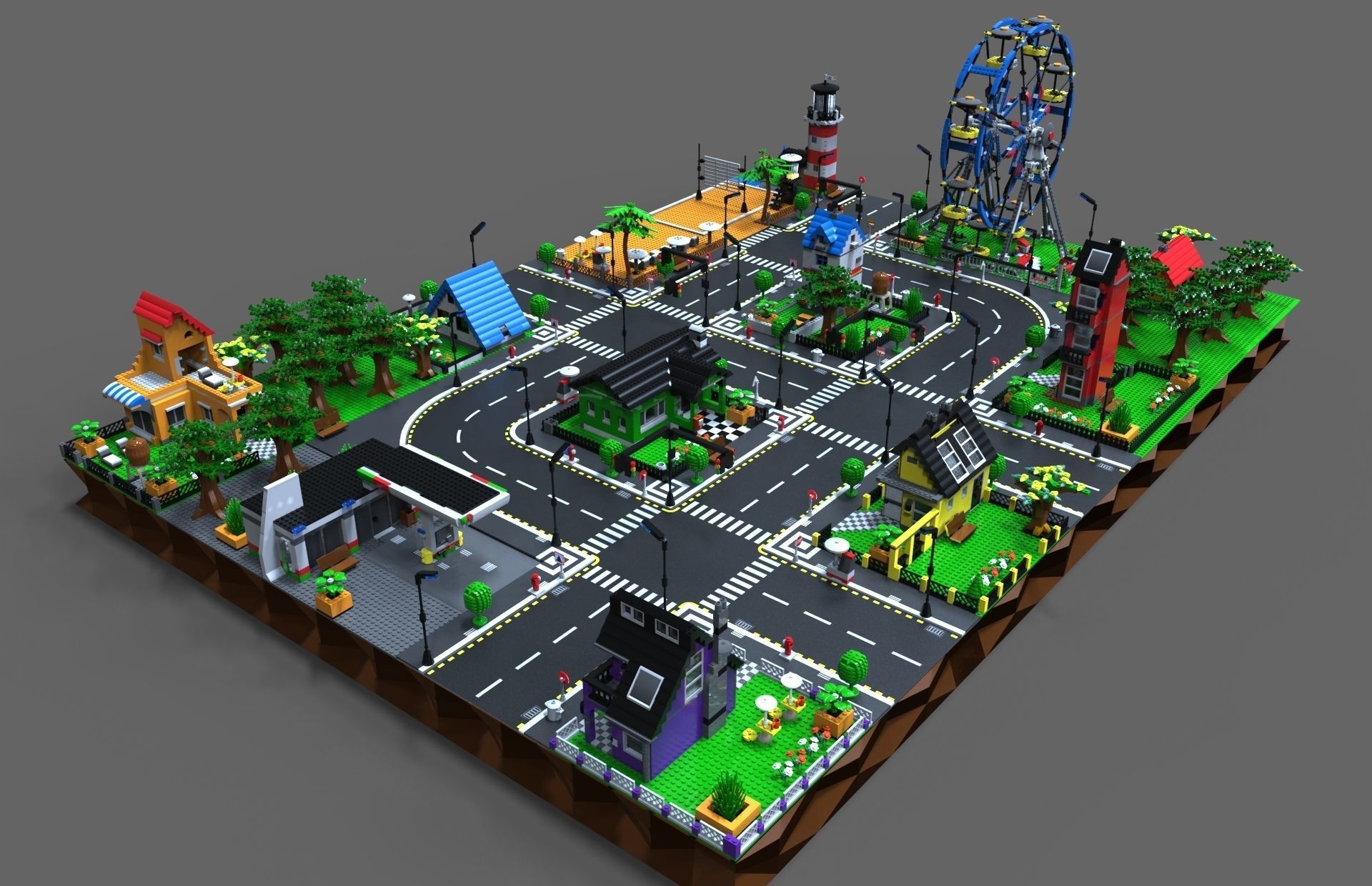 Lego City game  3D model_3