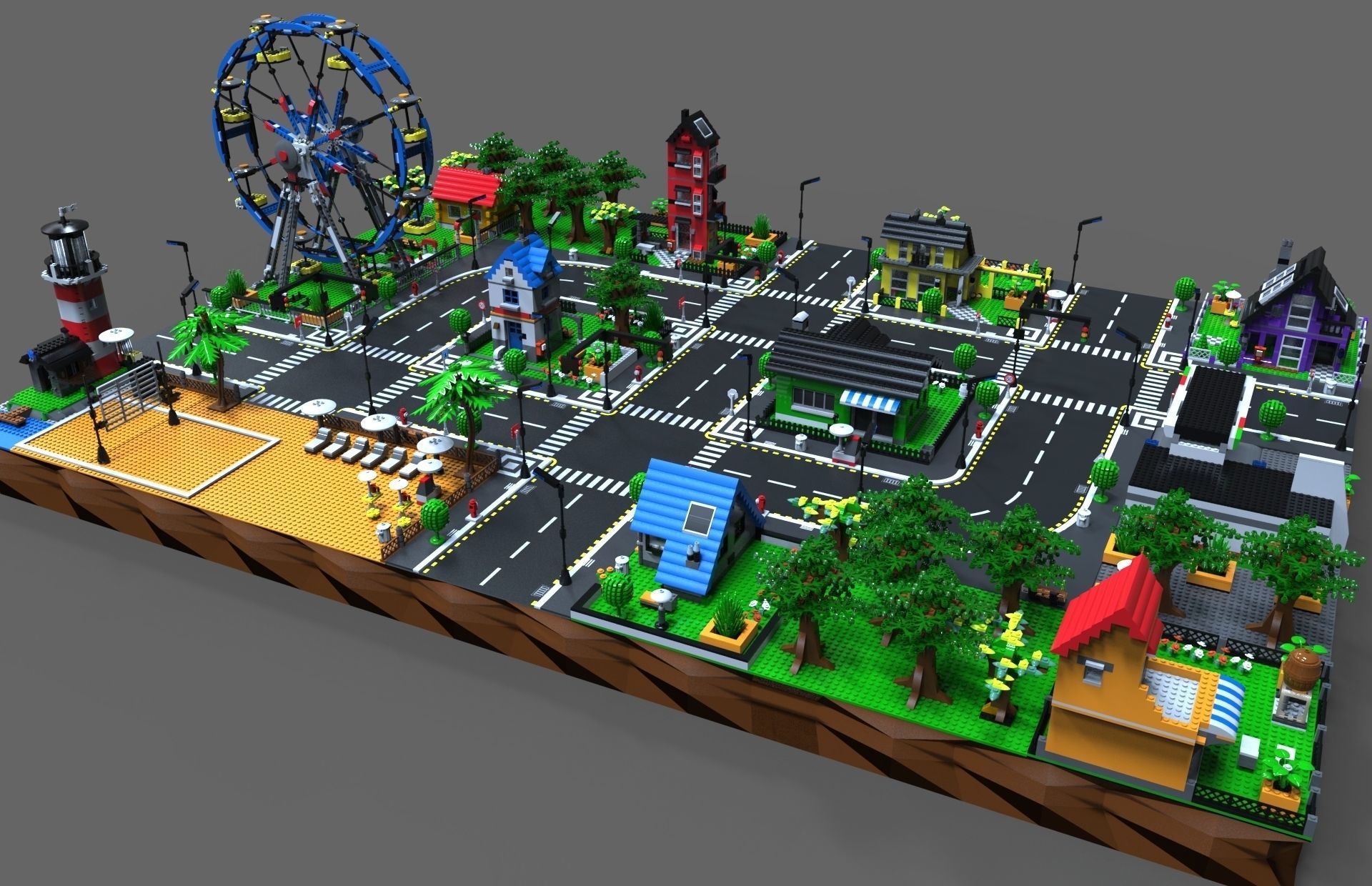 Lego City game  3D model_1