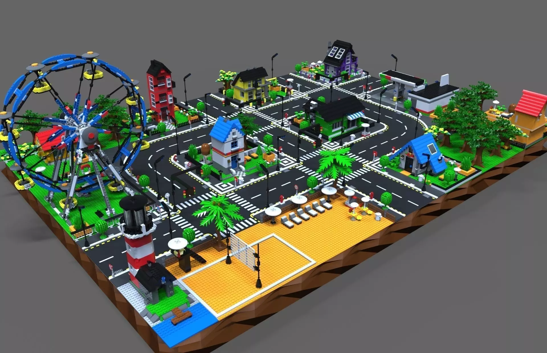 Lego City game  3D model_0