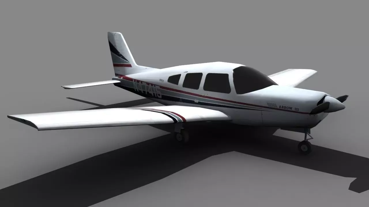 Piper Arrow Low-poly 3D model