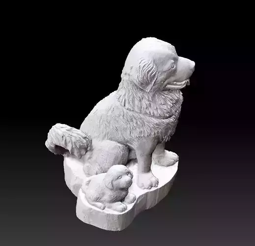 dogs statue