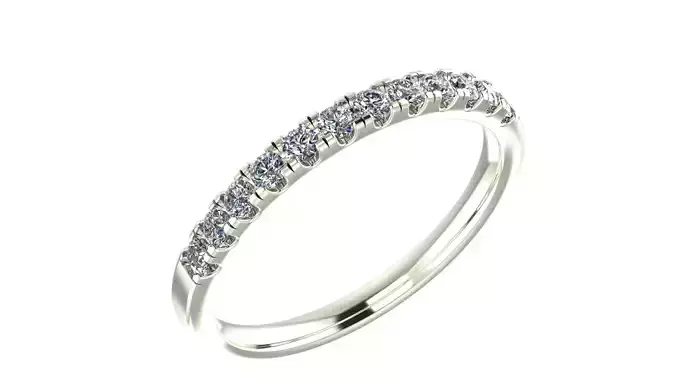 Ring gold diamond wedding band