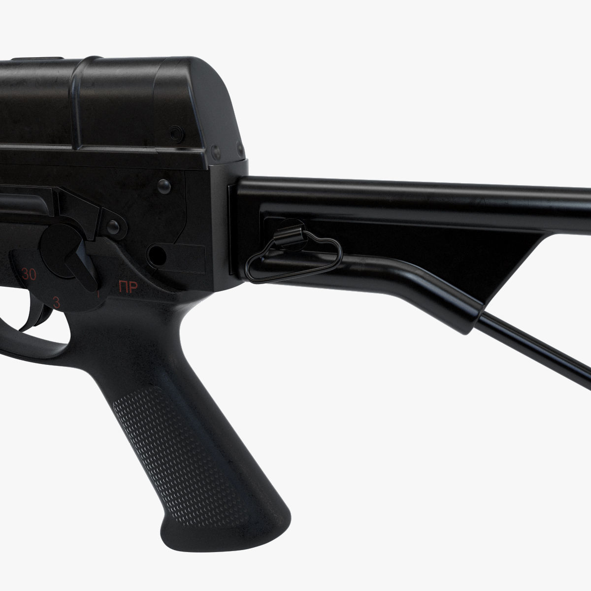 Assault rifle AEK 971 3D model_9