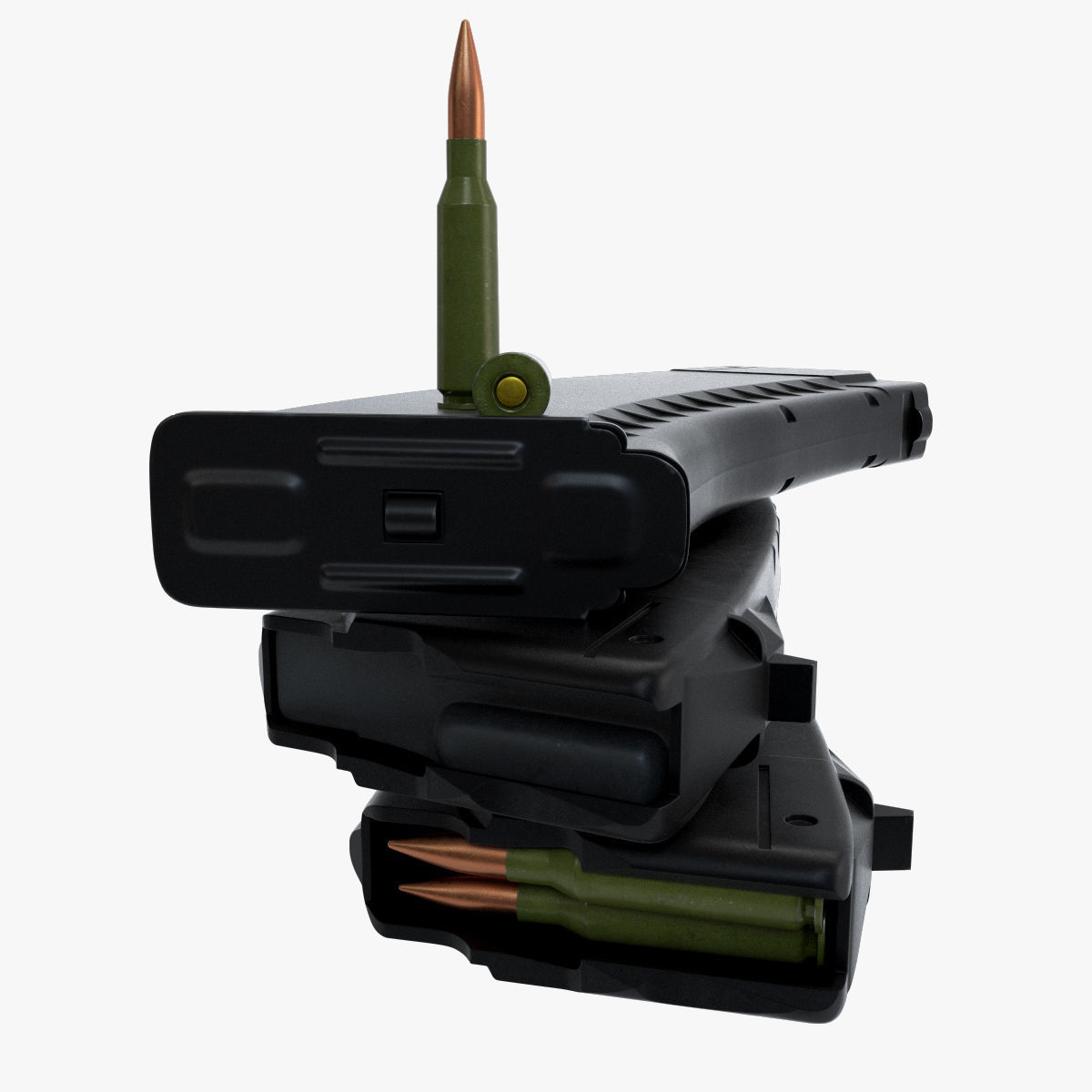 Assault rifle AEK 971 3D model_19