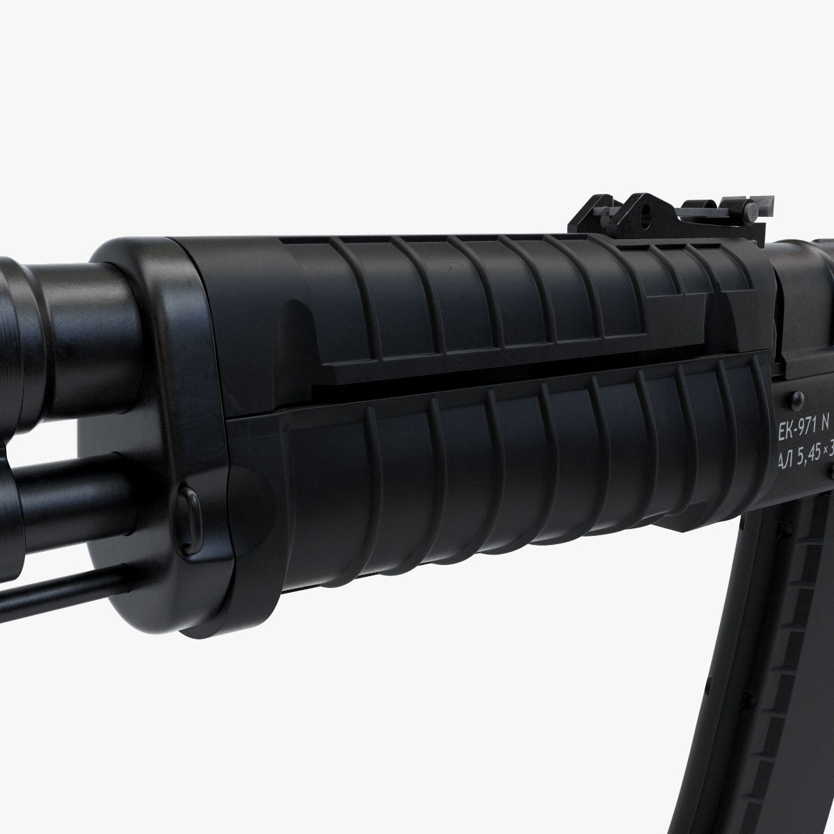 Assault rifle AEK 971 3D model_10