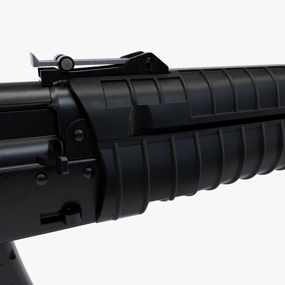 Assault rifle AEK 971 3D model_8
