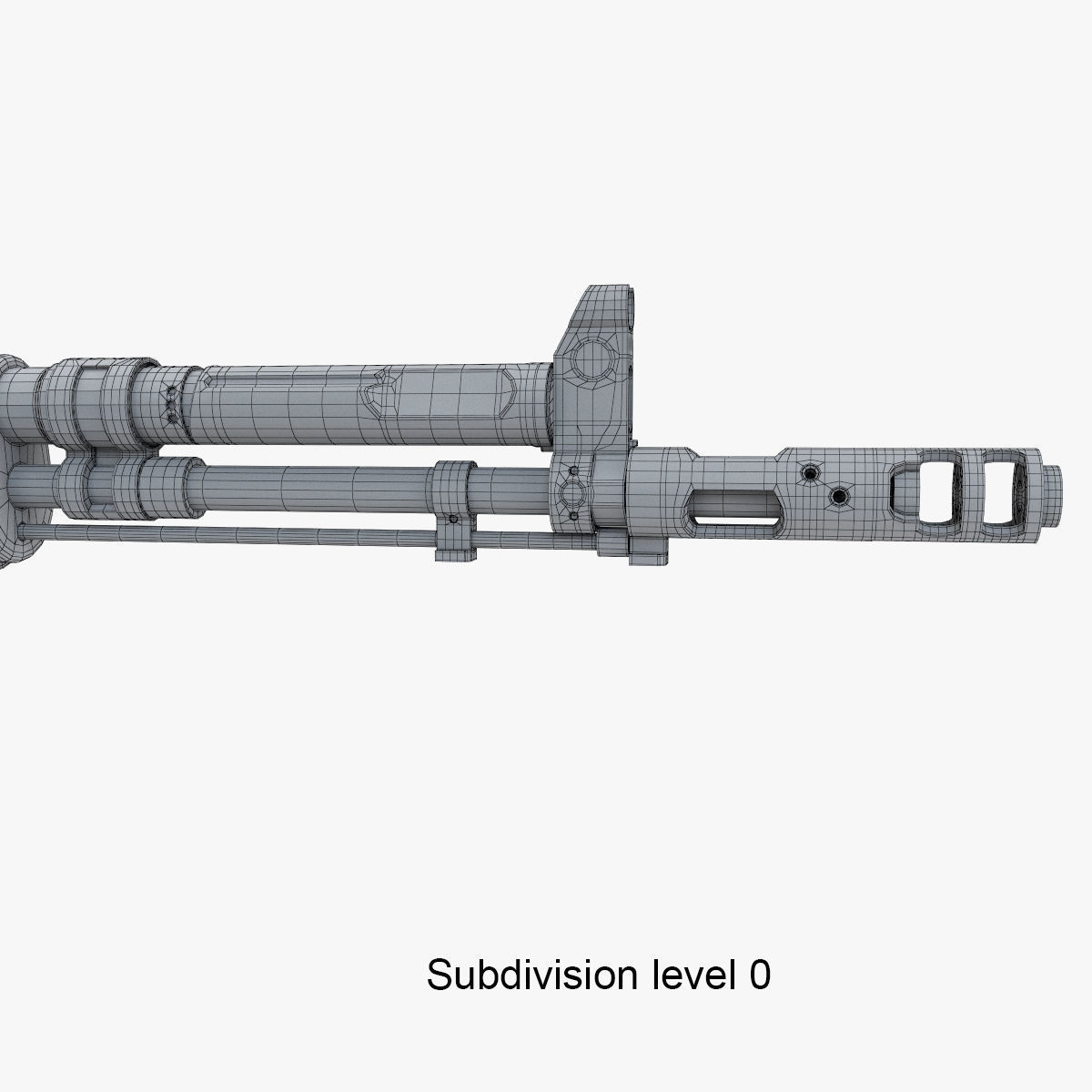 Assault rifle AEK 971 3D model_25