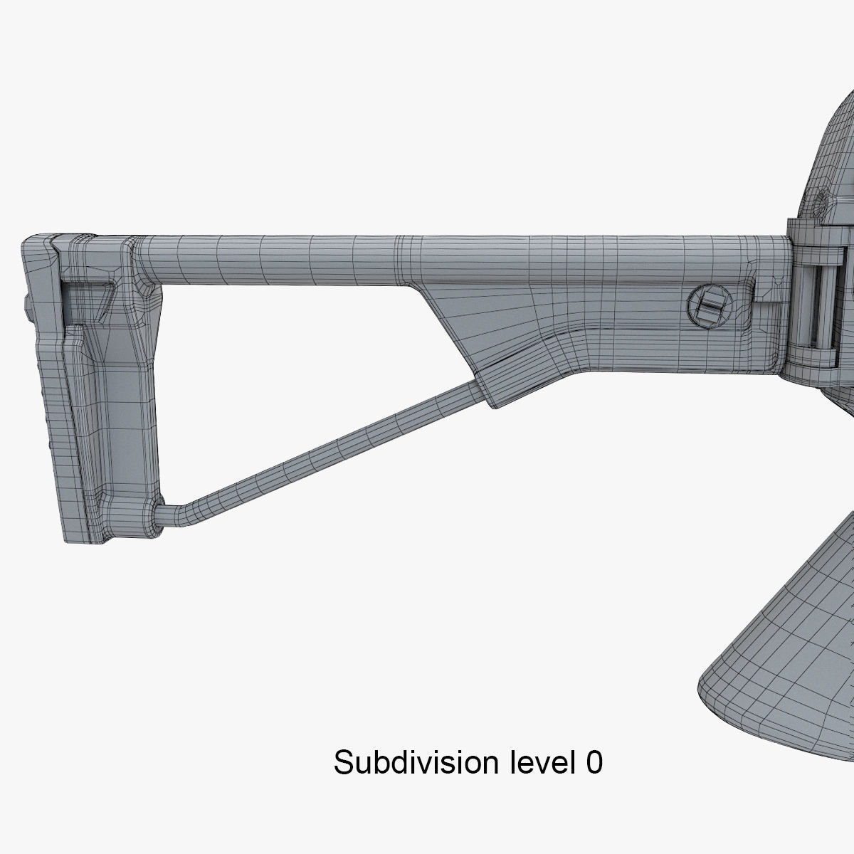 Assault rifle AEK 971 3D model_23