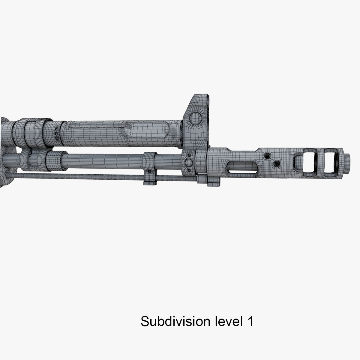 Assault rifle AEK 971 3D model_26