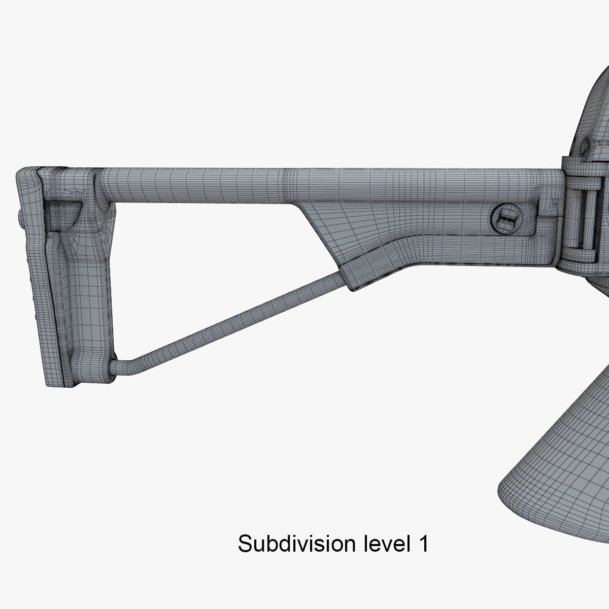 Assault rifle AEK 971 3D model_24