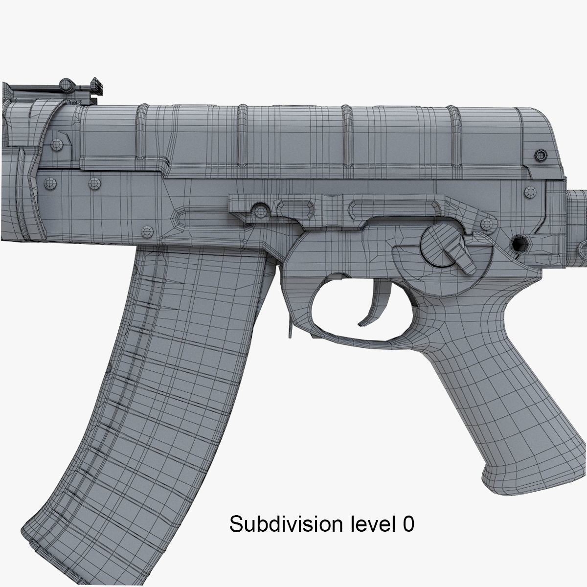 Assault rifle AEK 971 3D model_27