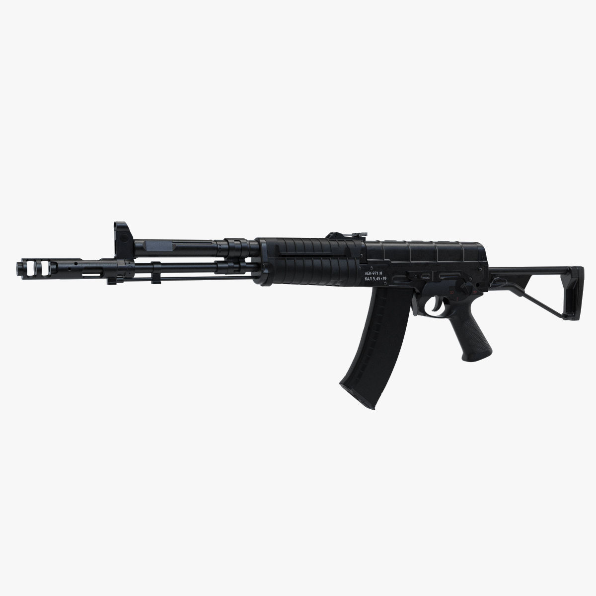 Assault rifle AEK 971 3D model_1