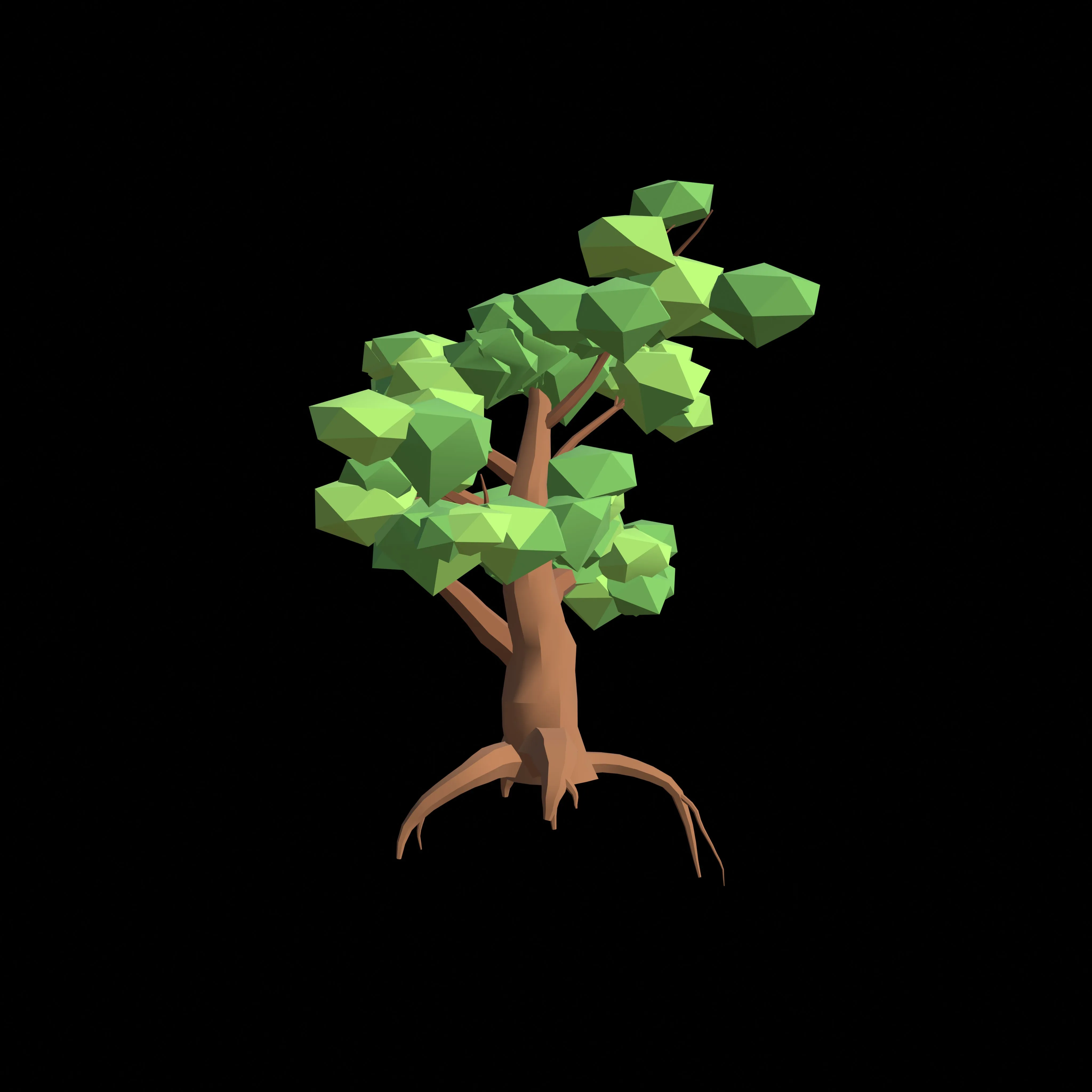 Low Poly Tree Series 9 Blender 3D Model 3D model