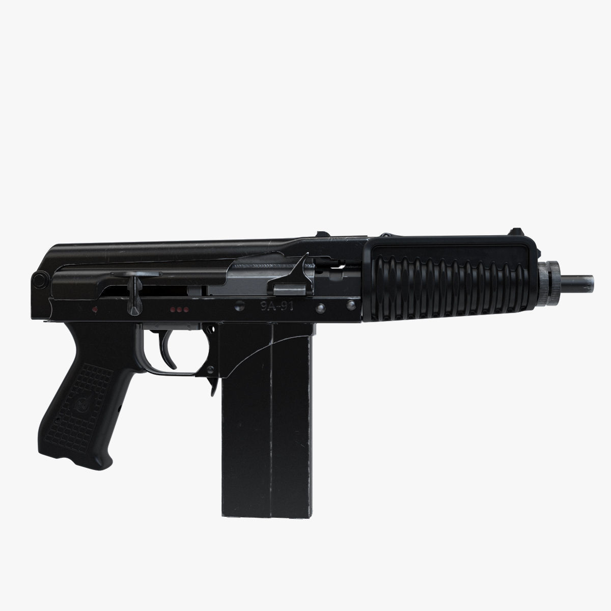 Compact assault rifle 9A91 3D model_11
