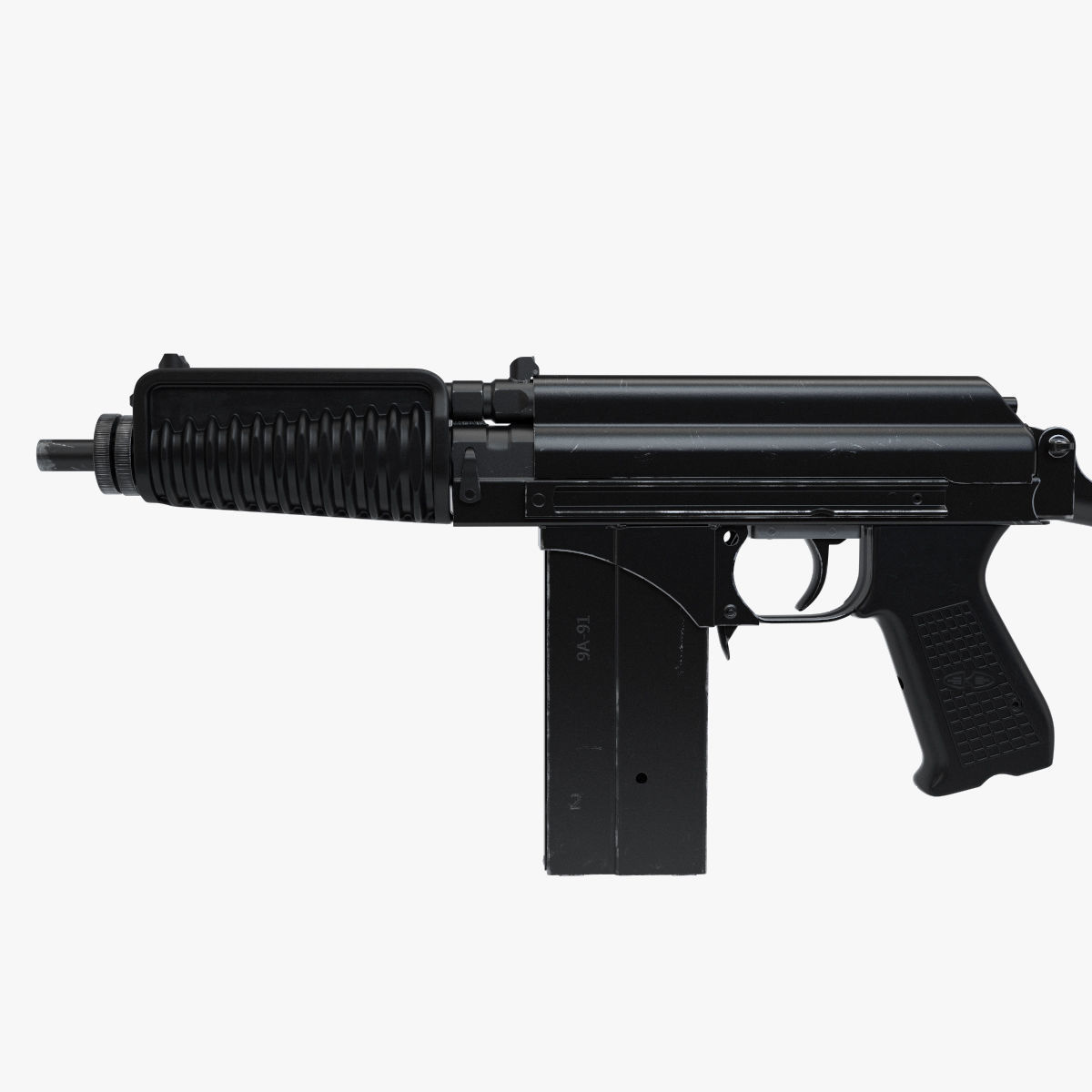 Compact assault rifle 9A91 3D model_3