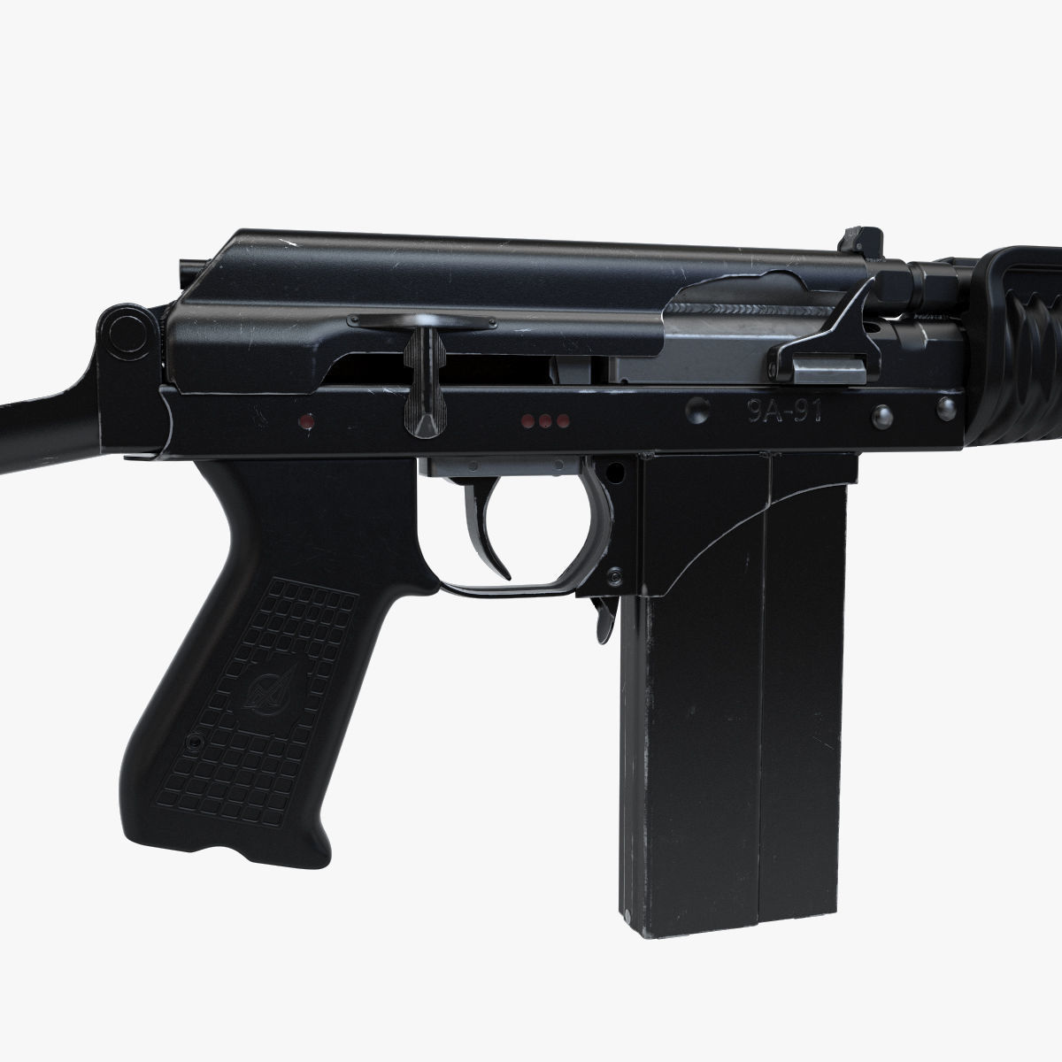 Compact assault rifle 9A91 3D model_5