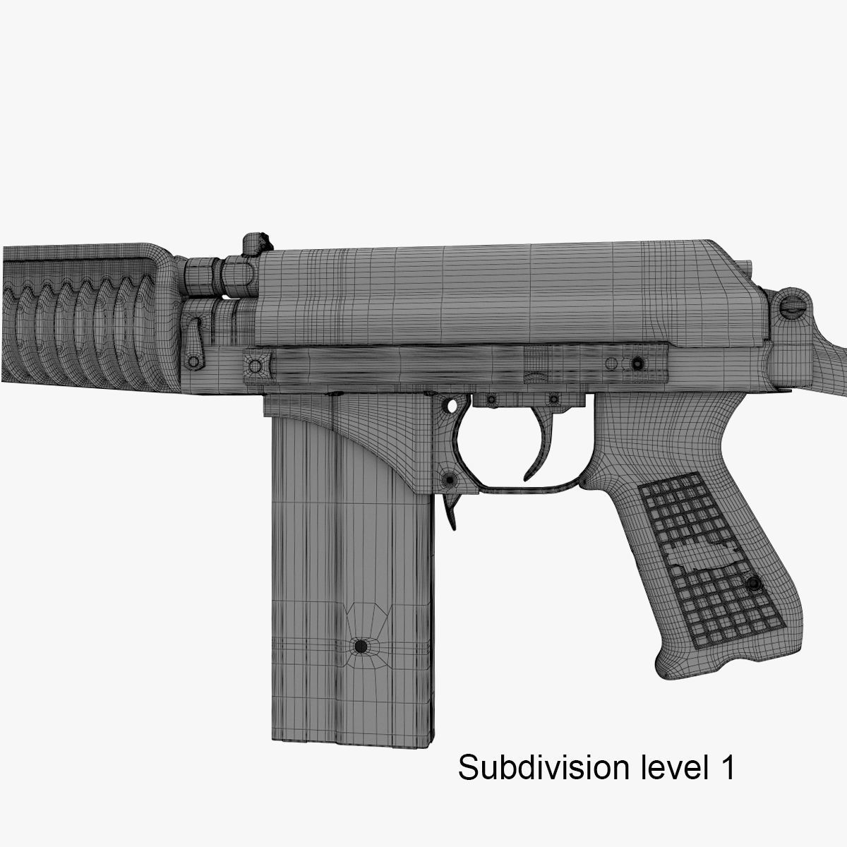 Compact assault rifle 9A91 3D model_25