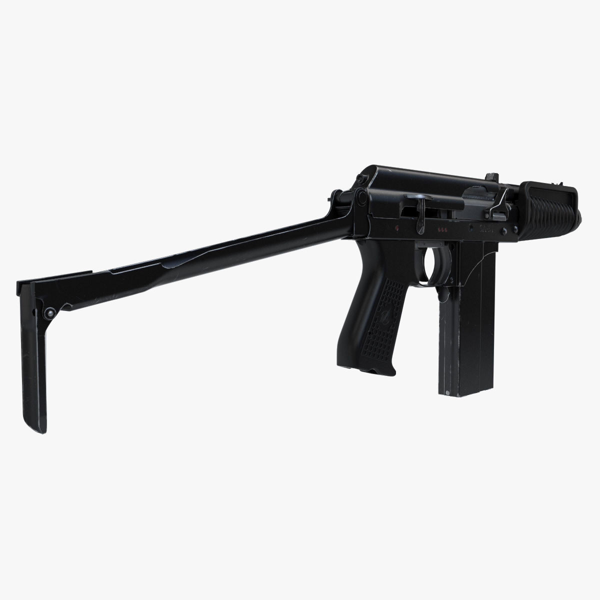 Compact assault rifle 9A91 3D model_4